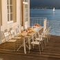 Weishäupl - Trio Bistrotisch 70 x 70 cm | Weiß | Edelstahl
