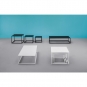 Pedrali - Code Couchtisch 40x40x60 cm | Schwarz