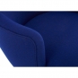 Tom Dixon - Wingback Stuhl Blau Hallingdal 773 (Beine: Eiche Schwarz)