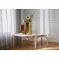 AYTM - Tribus Couchtisch Ø 60 cm Sand hell / Travertin