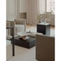 New Works - Mass Beistelltisch Eiche schwarz | mit Schublade