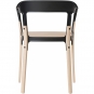 Magis - Steelwood Armlehnstuhl Natur/Schwarz
