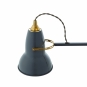 Anglepoise - Original 1227 Brass Leuchte mit Wandmontage Elephant Grey