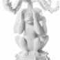 Seletti - Giant Burlesque Kerzenhalter 3 Affen | Weiß