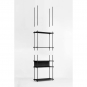 Moebe - Shelving System 235x237x52.5 cm Smoked-Oak/Black 