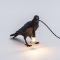 Seletti - Bird Waiting Tischleuchte Black | Waiting