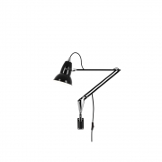 Anglepoise - Original 1227 Leuchte mit Wandmontage Jet Black (Kabel: Schwarz)