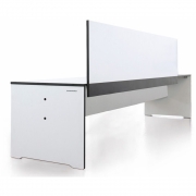 Conmoto - Riva Bank mit Rückenlehne 194 cm | Anthrazit