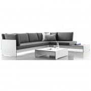 Conmoto - Riva Lounge Kombination Kombination E | Weiß | Beigegrau