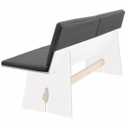 Conmoto - Kissen für Tension Bank Sitz- und Rückenkissen (Anthrazit)