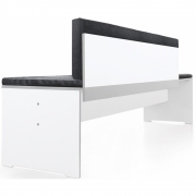 Conmoto - Rückenkissen für Riva Bank Anthrazit Bank M-L (160 cm)