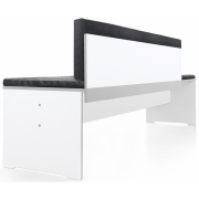 Conmoto - Rückenkissen für Riva Bank Anthrazit Bank S (120 cm)