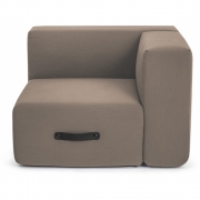 Conmoto - Miami Modulsofa Eckmodul Rechts | Taupe