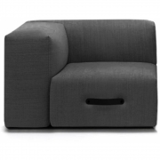 Conmoto - Miami Modulsofa Eckmodul Links | Anthrazit