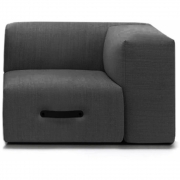 Conmoto - Miami Modulsofa Eckmodul Rechts | Hellgrau