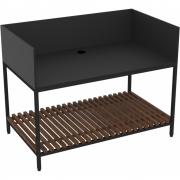 Conmoto - Ticino Frame Outdoor Modulsystem BBQ 120  ohne Grill 