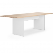 Conmoto - Riva Vario Tisch XL Eiche HPL Indoor Eckig | Taupe