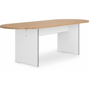 Conmoto - Riva Vario Tisch XL Wood Kambala Rund | Taupe