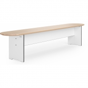 Conmoto - Riva Vario Bank XL Eiche HPL Indoor Rund | Taupe