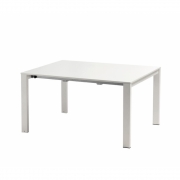 Emu - Round Ausziehtisch Metall | Mattweiß