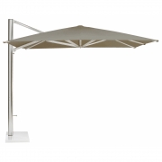 Emu - Navona Ampelschirm mit Schirmfuß 400 x 300  | Taupe-Aluminium | Antikeisen