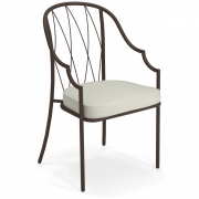 Emu - Como 1202 Rückenlehnstuhl Kastanienbraun