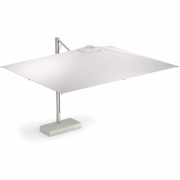 Emu - Trevi Sonnenschirm mit Schirmfuß 400 x 300 cm | Mattweiß (23) / Weiß Pro (81)