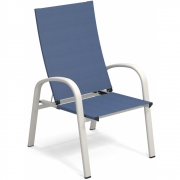 Emu - Holly Loungesessel Weiß / Ozeanblau (300/56)