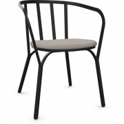 Emu - Angel 9042 Armlehnstuhl mit Sitzkissen Schwarz (24) | 18 Perlmutt (Standard)