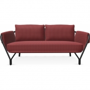 Emu - Angel 9046 Sofa 2-Sitzer Schwarz (24) | 27 Himbeere (Rubelli)