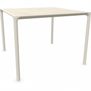 Emu - Terramare quadratischer Tisch mit Platte aus Steinzeug 