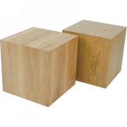 Jan Kurtz - Block Hocker Eiche 50 x 50 x H 50 cm