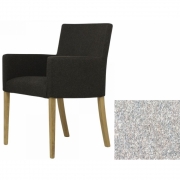 Jan Kurtz - Augus Sessel Loden hellgrau | Eiche massiv geölt