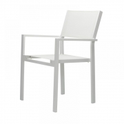 Jan Kurtz - Cubic Stapelsessel Silber-Weiß