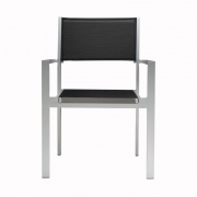 Jan Kurtz - Cubic Stapelsessel Silber-Schwarz