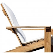 Jan Kurtz - Batten Auflage Armlehnensessel | Marineblau