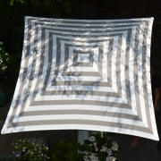 Jan Kurtz - Murano Sonnenschirm Weiß/Taupe