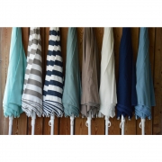 Jan Kurtz - Ravenna Sonnenschirm Weiß/Taupe