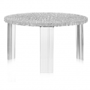 Kartell - T-Table Beistelltisch 28 cm | Glasklar