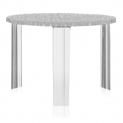 Kartell - T-Table Beistelltisch 36 cm | Glasklar