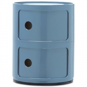 Kartell - Componibili Ø 32 cm 2 Fächer | Hellblau