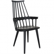 Kartell - Comback Stuhl Schwarz - Schwarz