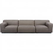 Kartell - Plastics Duo 3-Sitzer Sofa 264x88 cm