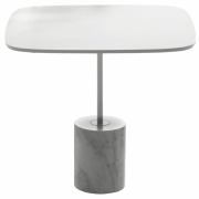 La Palma - Jey Beistelltisch Weiß - Beton | Quadratisch