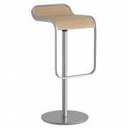 La Palma - Lem Barhocker 80 cm fix matt chrom 