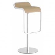 La Palma - Lem Barhocker 80 cm "Swingback" weiß 