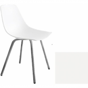 La Palma - Miunn S161 Stuhl matt verchromt Baydur Weiß