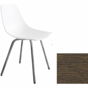 La Palma - Miunn S161 Stuhl matt verchromt Eiche dunkel nussbaum gebeizt