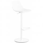 La Palma - Miunn Barhocker Bodenplatte rund weiß 