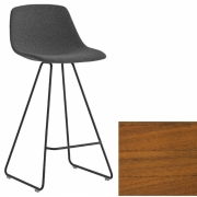 La Palma - Miunn Barhocker 65 cm schwarz Nussbaum Canaletto